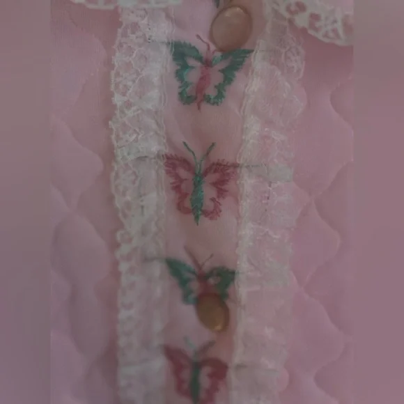 Vintage 60s quilted robe - Picture 4 of 12